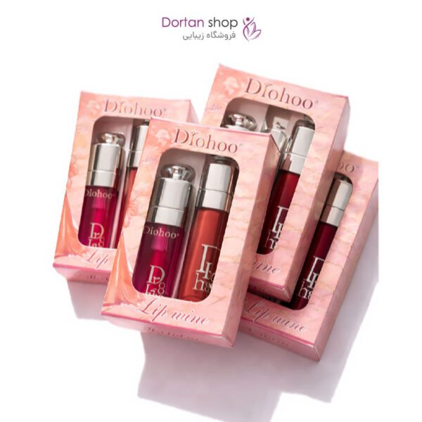 پک لیپ گلاس و بالم لب حرارتی طرح دیور برند دورهو 