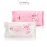 پک 6 عددی دستمال مرطوب سفید صورتی طرح خرگوش